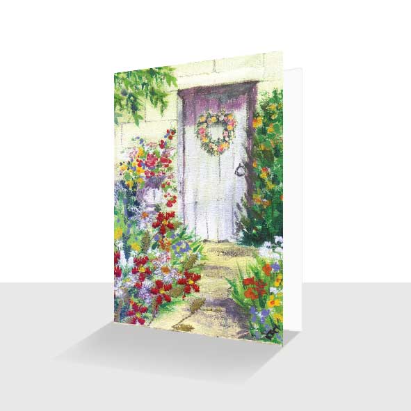 Garden Door Blank Card for your own message