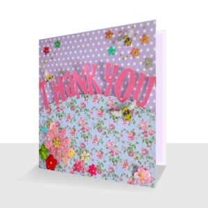 Unique Thank You Card : Luxury 3d Design with Bees