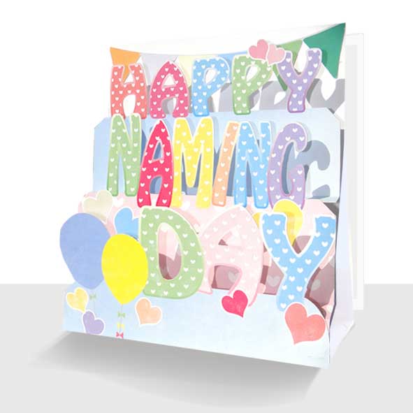 3D Happy Naming Day Card : Boy or Girl