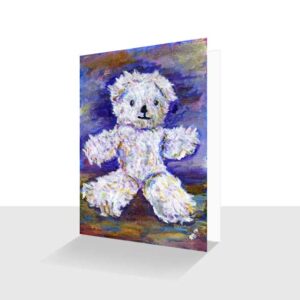 Teddy Bear Greetings Card : I Love You : All Occasion Card