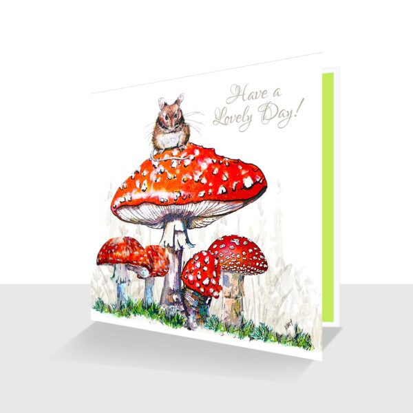 Toadstools Card : Have a Lovely Day