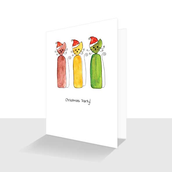 Curly Cats Christmas Card Collection 6 Pack - Image 8