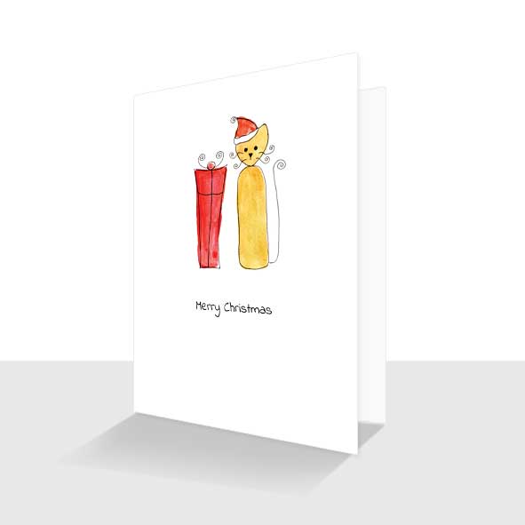 Curly Cats Christmas Card Collection 6 Pack - Image 4
