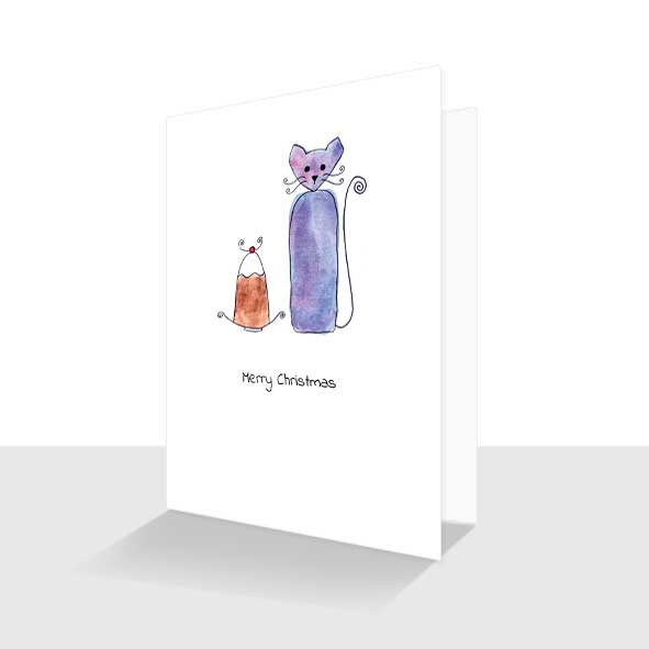 Curly Cats Christmas Card Collection 6 Pack - Image 6