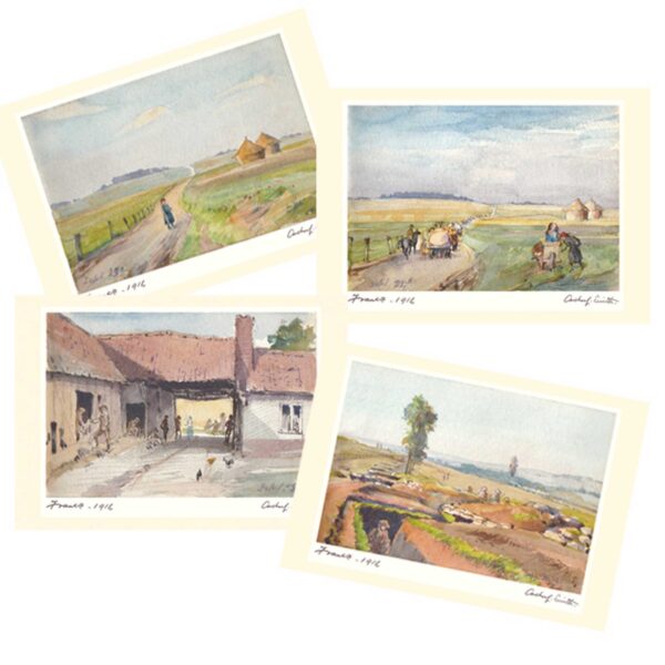 France 1916 : Fine Art Print Blank Inside A5