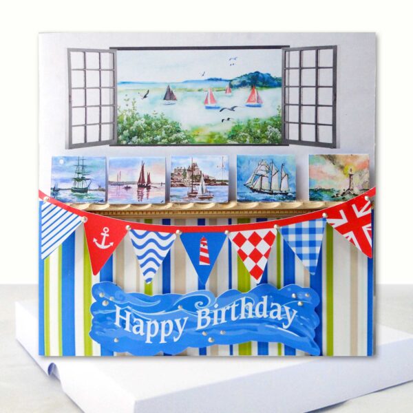 Sea View  and Sailing Extra Special Boxed Birthday Card