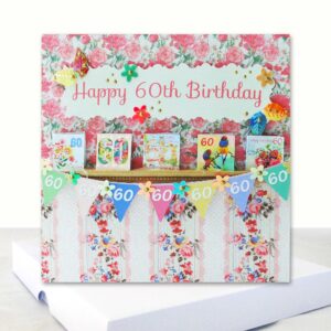 Luxury Happy 60th Birthday Boxed Card Personalised Option