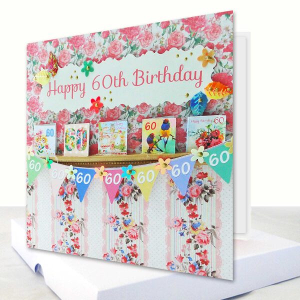 Luxury Happy 60th Birthday Boxed Card Personalised Option