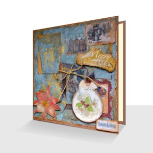 Shabby Chic Christmas Card : Sumptuously Handcrafted