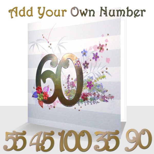 Special Day Number Card - Choose your Number - Made to order