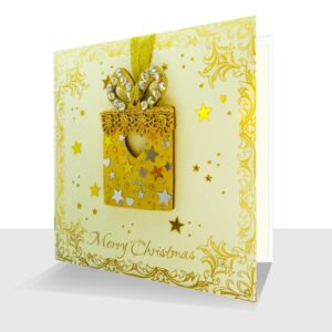 Detachable Tree Decoration Card : Luxury Handmade Christmas Card