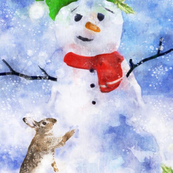 Pop Up Snowman Card - Christmas Snow Scene – 3d Sparkle Luxury Handmade