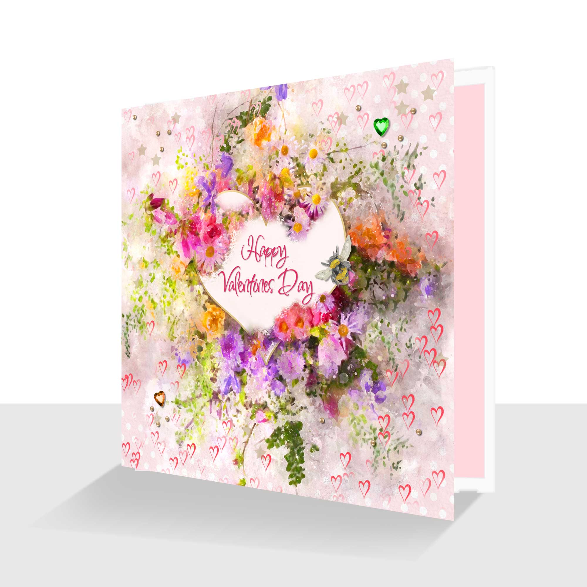 Very Pretty Valentine Card - Luxury embellished finish