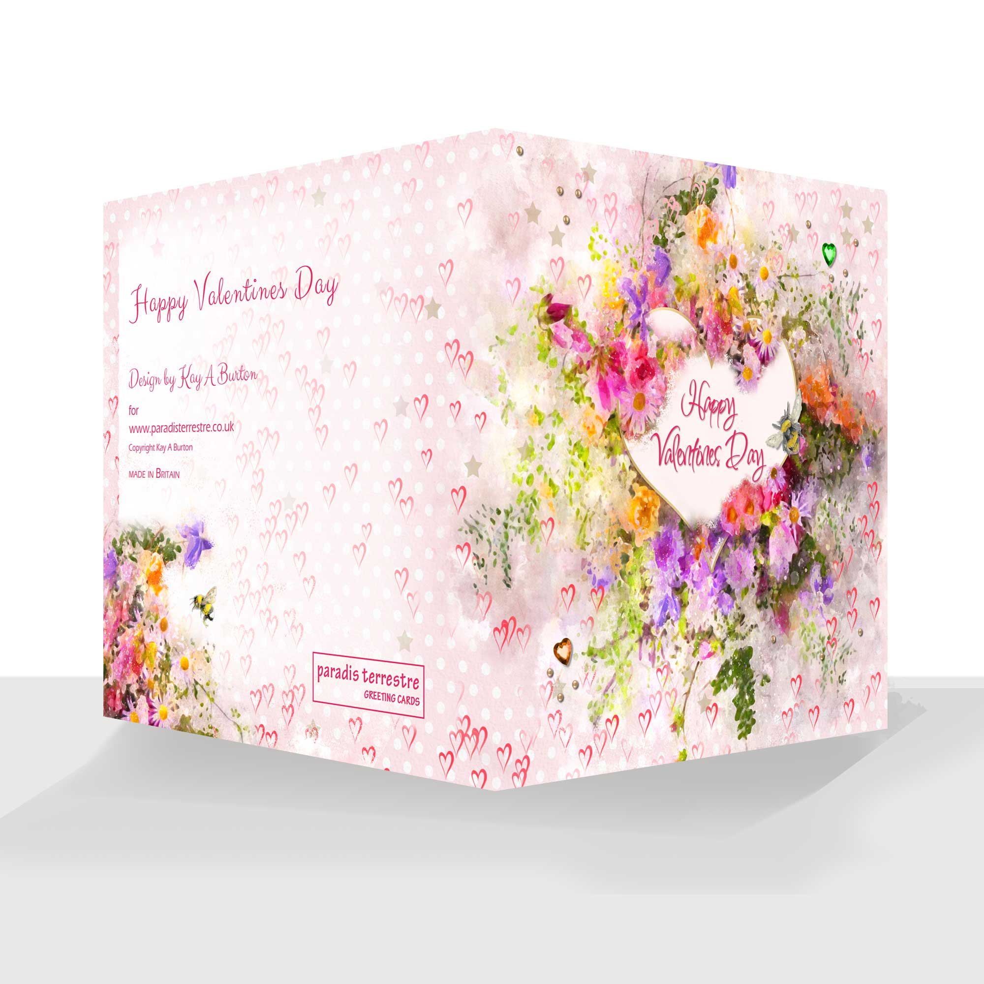 Very Pretty Valentine Card - Luxury embellished finish