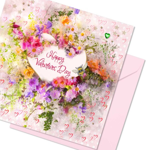 Very Pretty Valentine Card - Luxury embellished finish