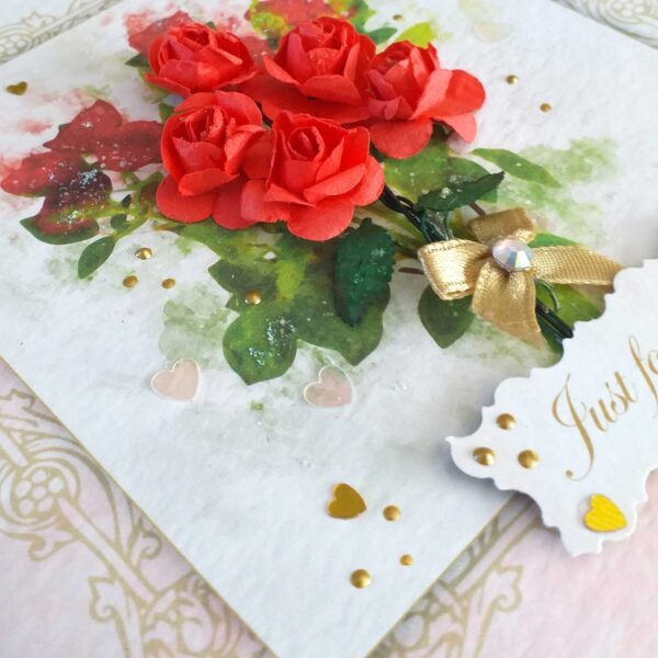 Red Roses Boxed Card Luxury All Occasion Love Card