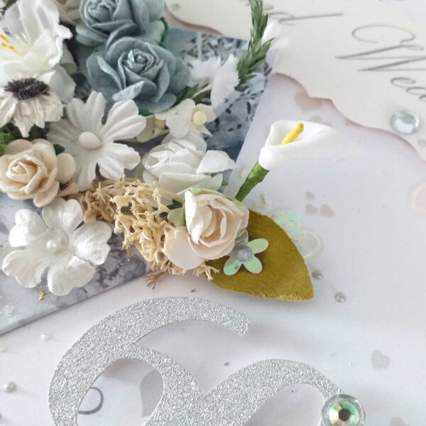 Luxury Diamond Wedding Card : 3D Boxed 60th Wedding Anniversary Card