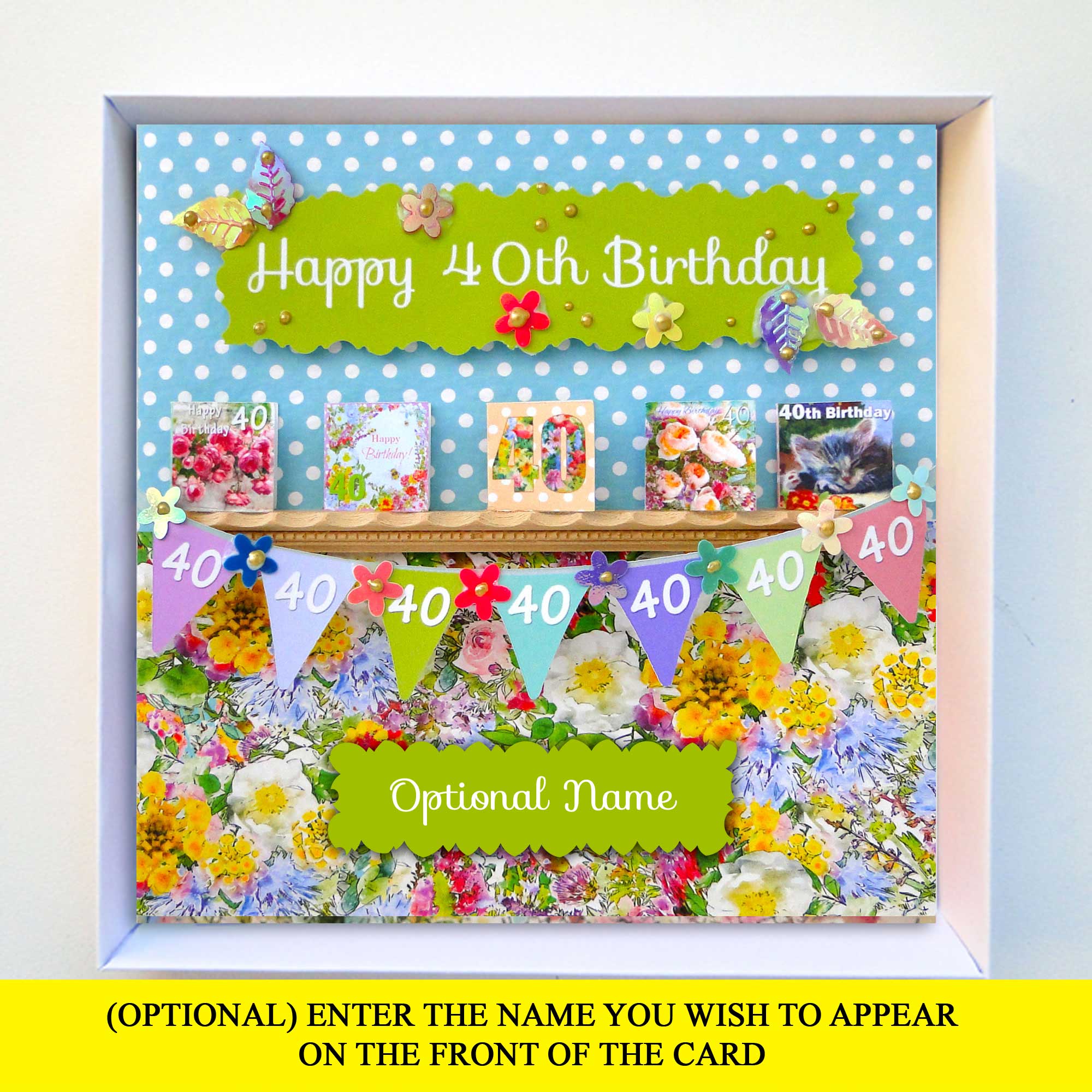 (OPTIONAL) ENTER THE NAME YOU WISH TO APPEAR ON THE FRONT OF THE CARD