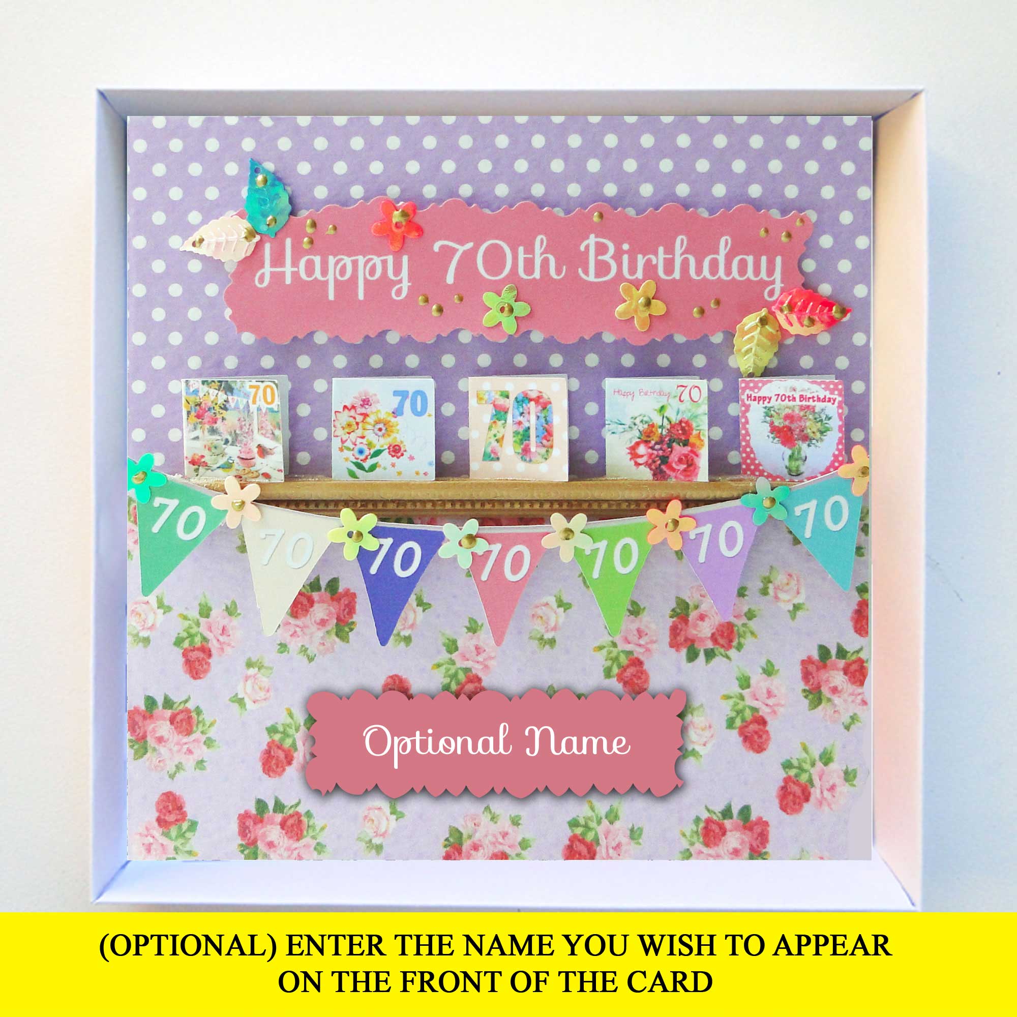 (OPTIONAL) ENTER THE NAME YOU WISH TO APPEAR ON THE FRONT OF THE CARD