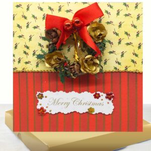 Luxury Boxed Christmas Card : 3D Christmas Wreath