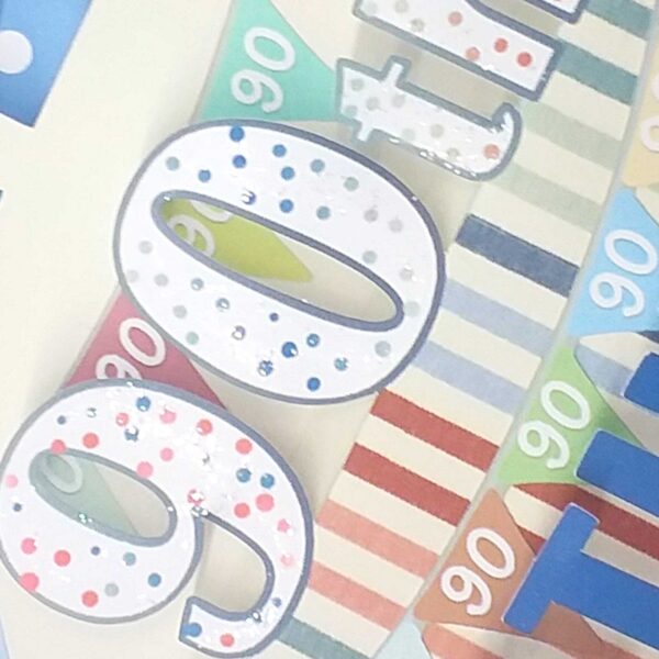 Pop Up 90th Birthday Card 3D Luxury Ninety Birthday