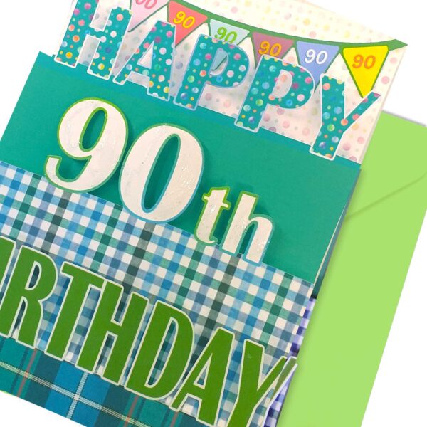 Pop up 90th Birthday Card Man