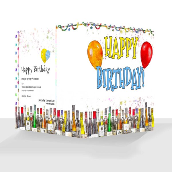 Party Time Birthday Card Personalised Front Option Happy Birthday