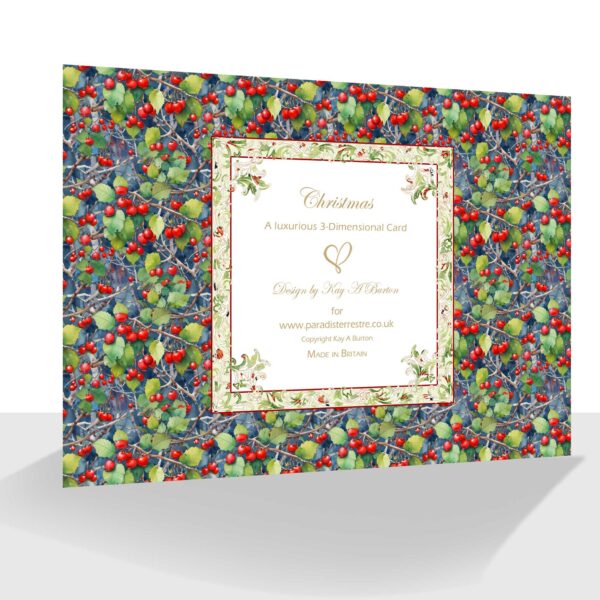 Traditional Father Christmas Card : Luxury Boxed A5 Embellished
