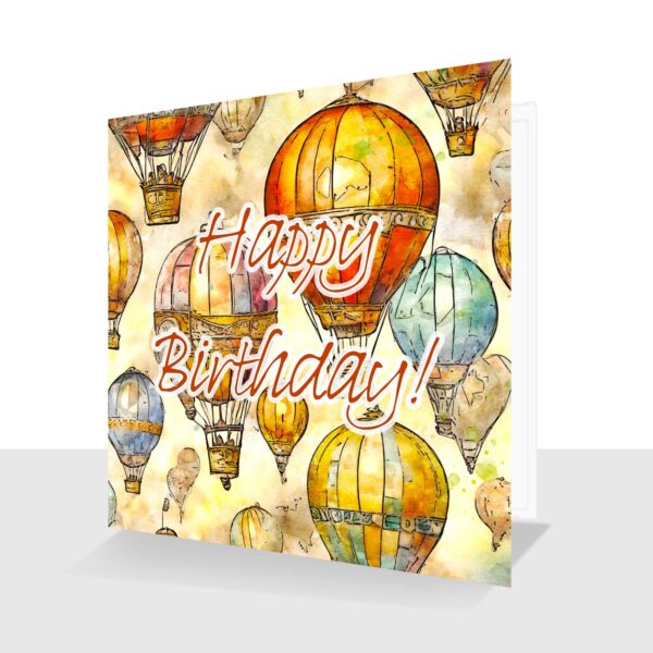 Hot air ballons Birthday Card