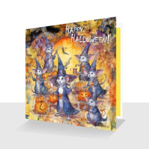 Happy Halloween Party Card Celebrate the 31st October