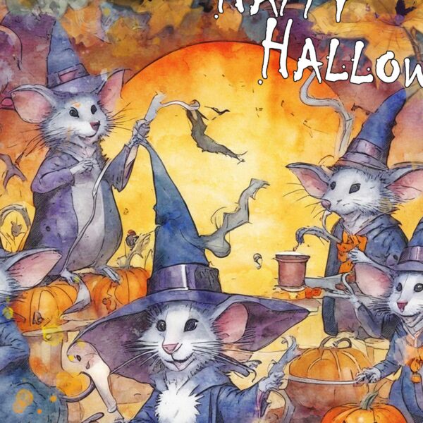 Happy Halloween Party Card Celebrate the 31st October