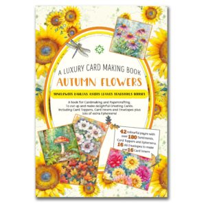 Card Making Book Autumn Flowers Quality Paper Craft Book