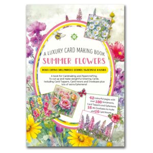 Card Making Book Summer Flowers Quality Paper Craft Book
