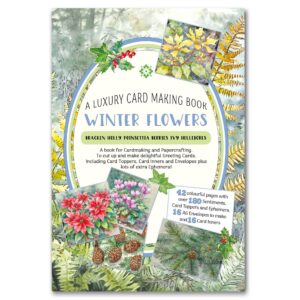 Card Making Book Winter Flowers Quality Paper Craft Book