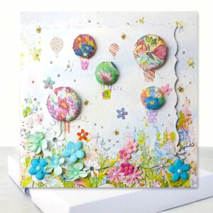 Hot Air Balloons Boxed Card - Luxury All Occasion Card