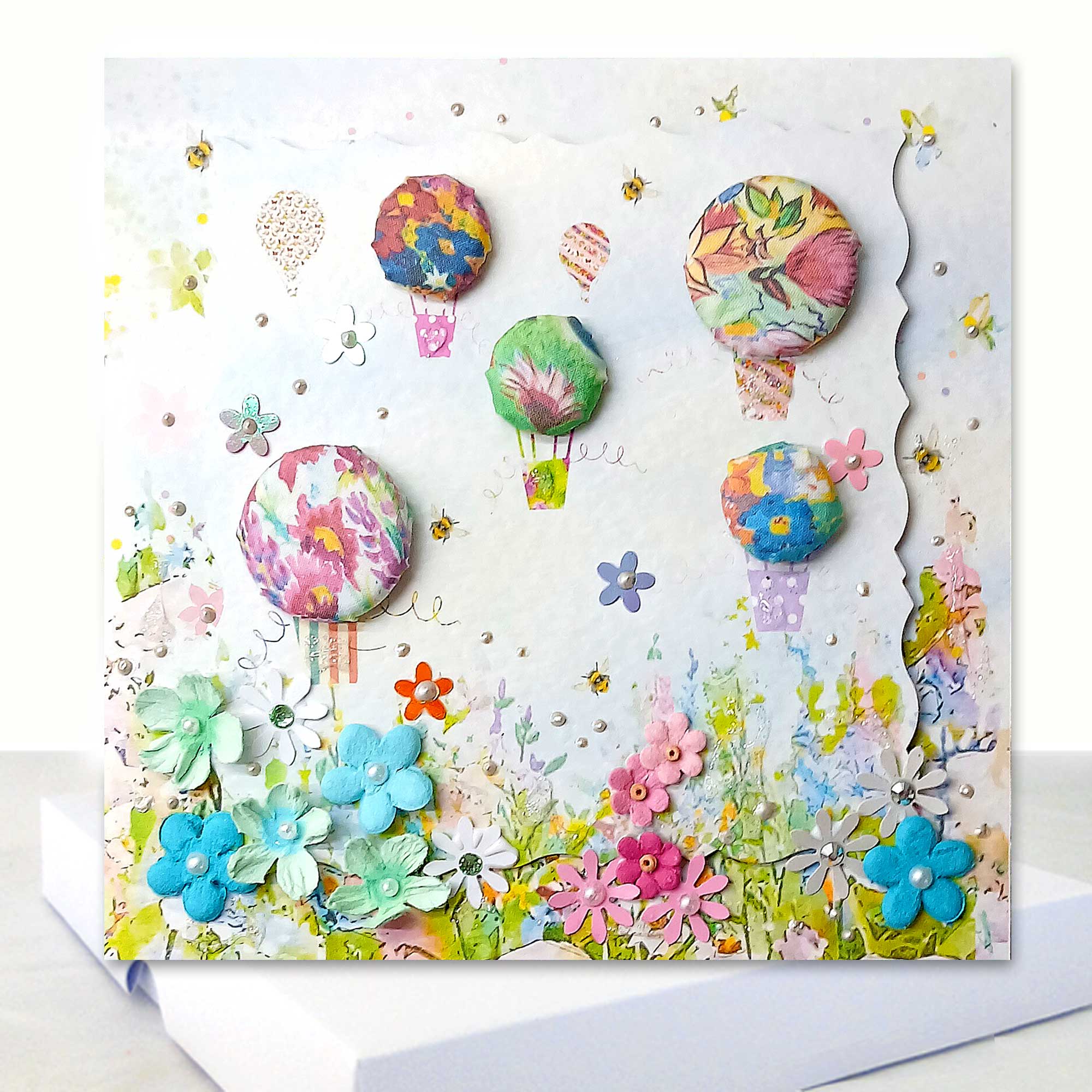 Hot Air Balloons Boxed Card - Luxury All Occasion Card