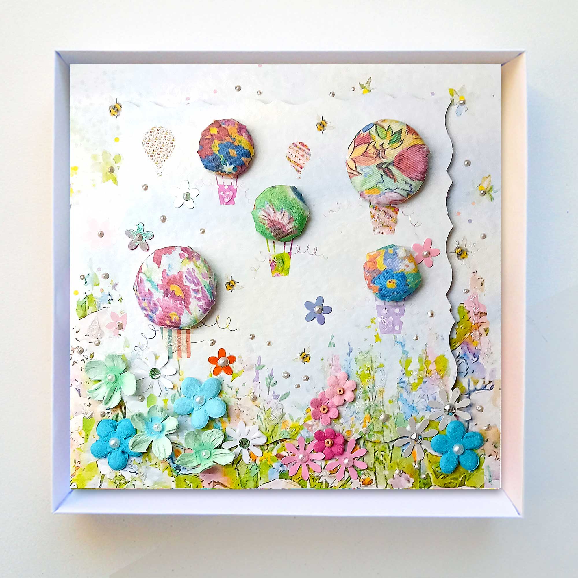 Hot Air Balloons Boxed Card - Luxury All Occasion Card