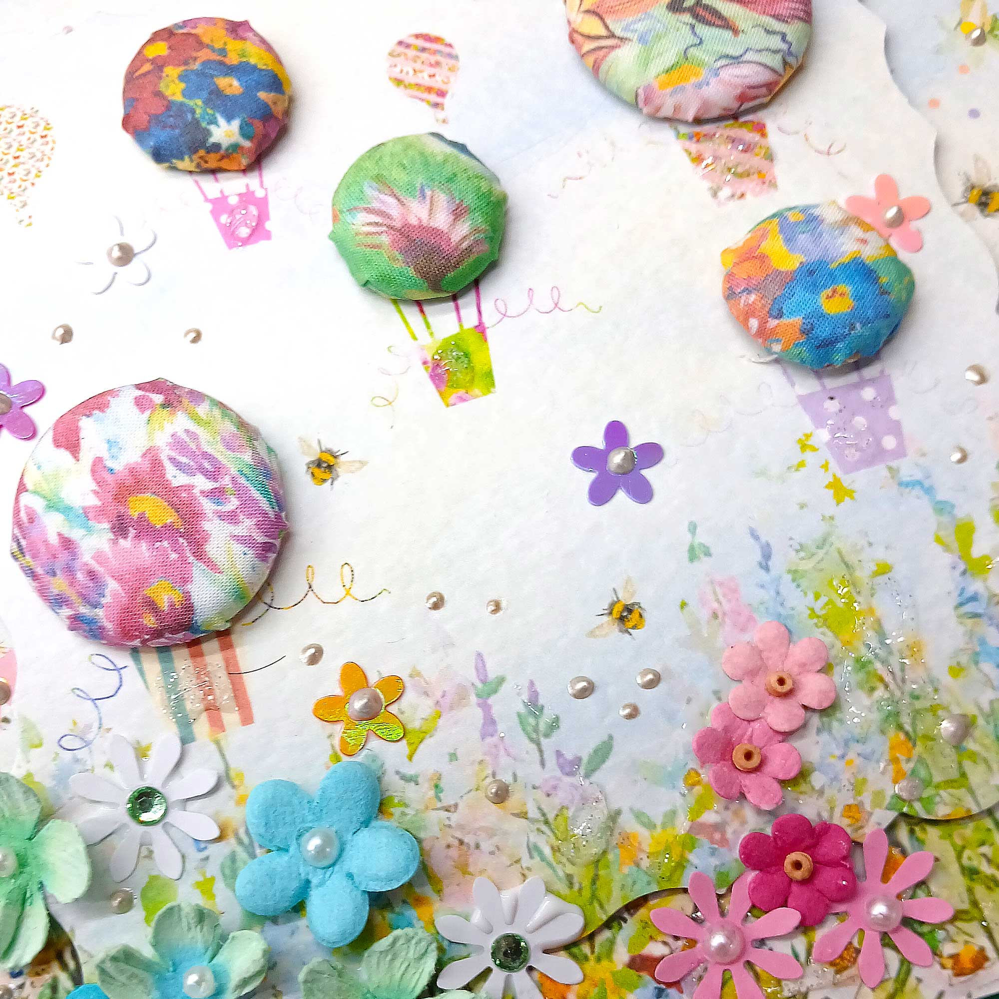 Hot Air Balloons Boxed Card - Luxury All Occasion Card