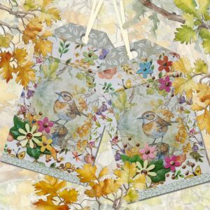 Deluxe Handmade Gift Tags - Wren Design - Two Tag Pack