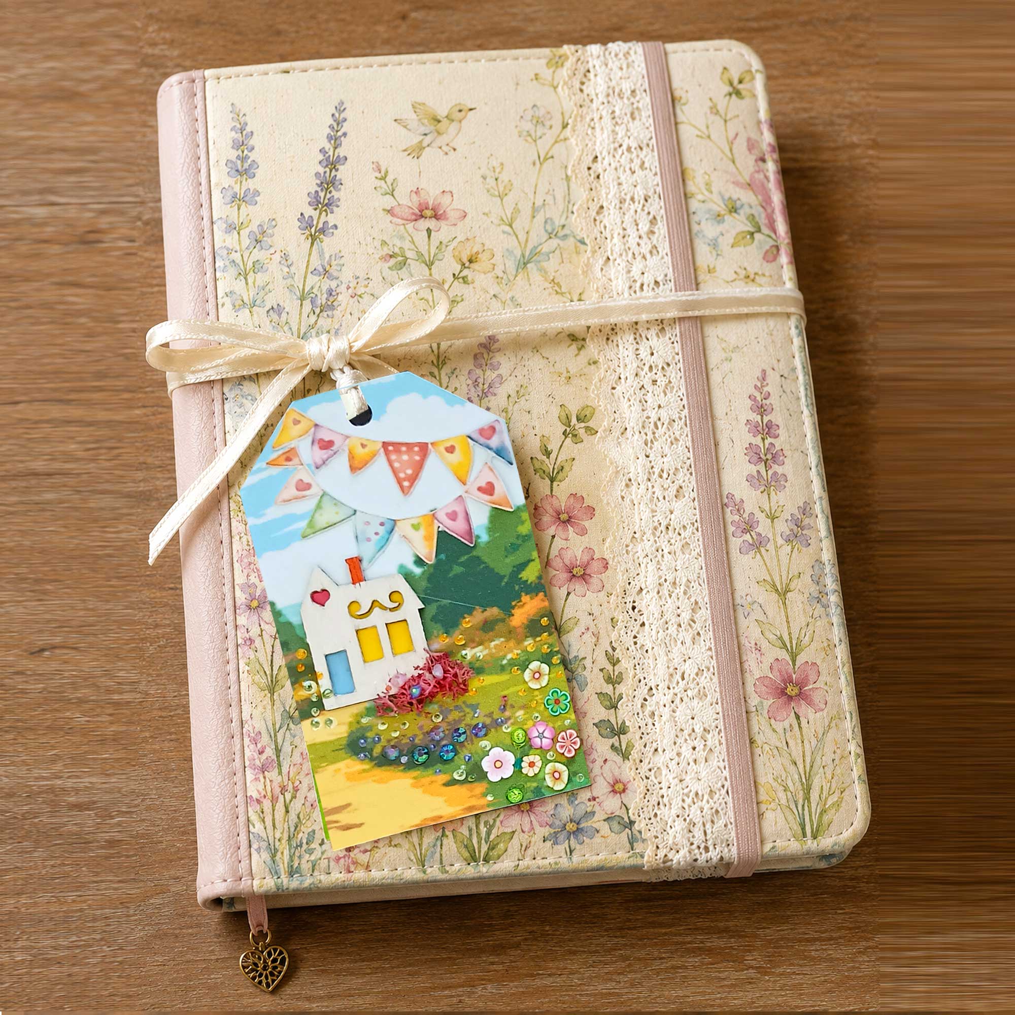 Deluxe Handmade Gift Tags - Pretty Houses - Image 3