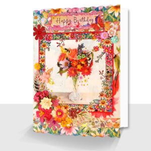 Superior A5 Birthday Card : Boxed Summer Posy Design