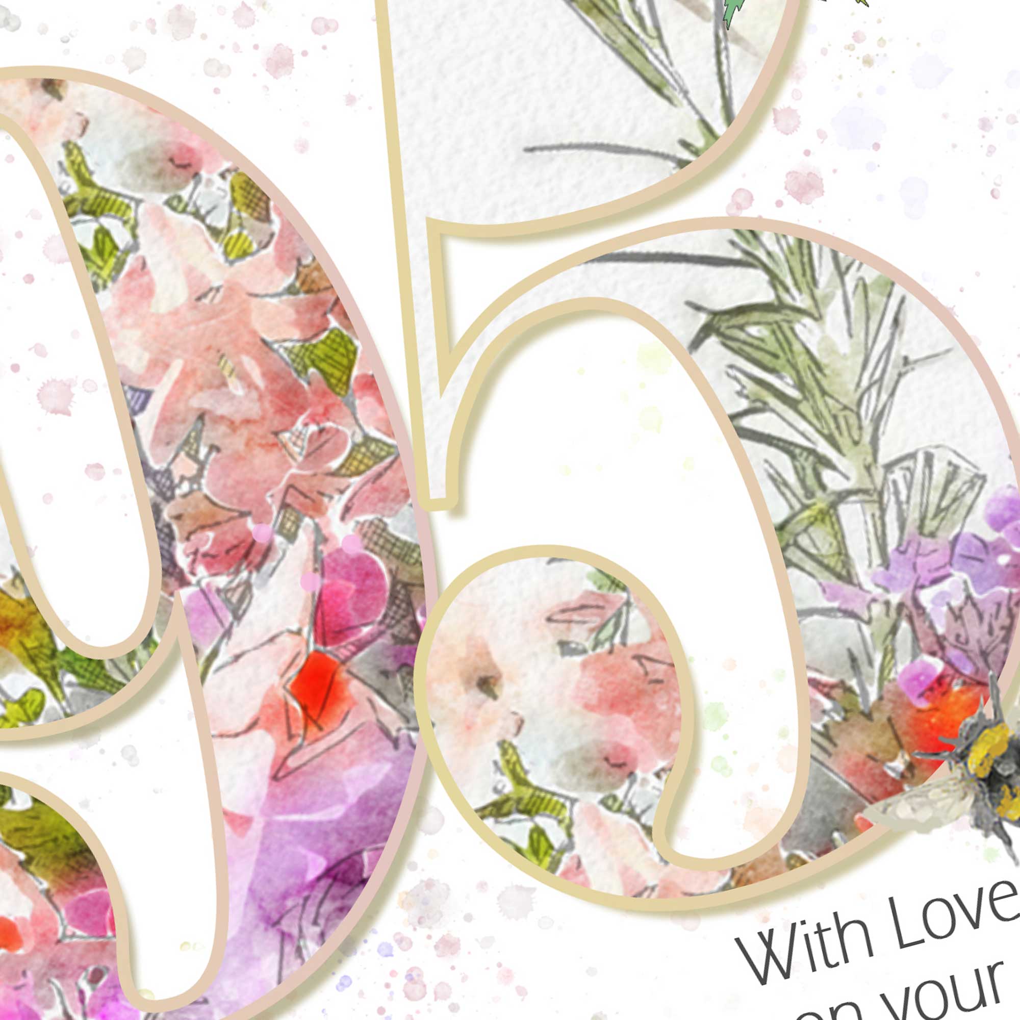 Happy 95th Birthday Card : With Love on your Special Day