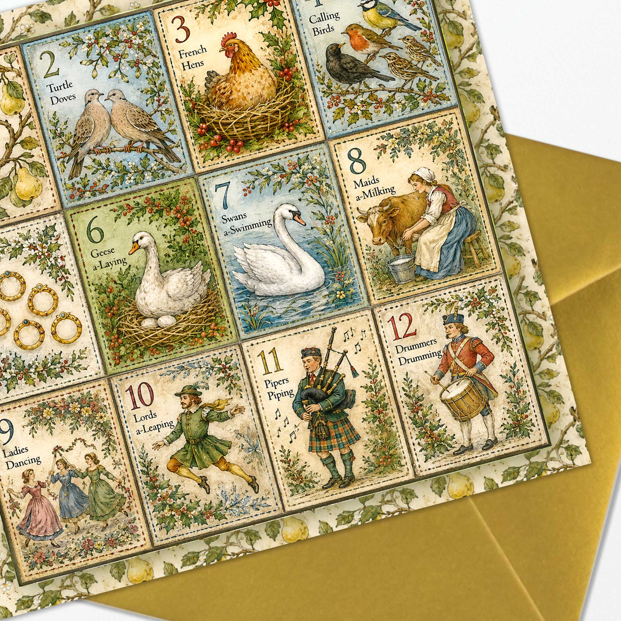 Quality 12 Days of Christmas Card