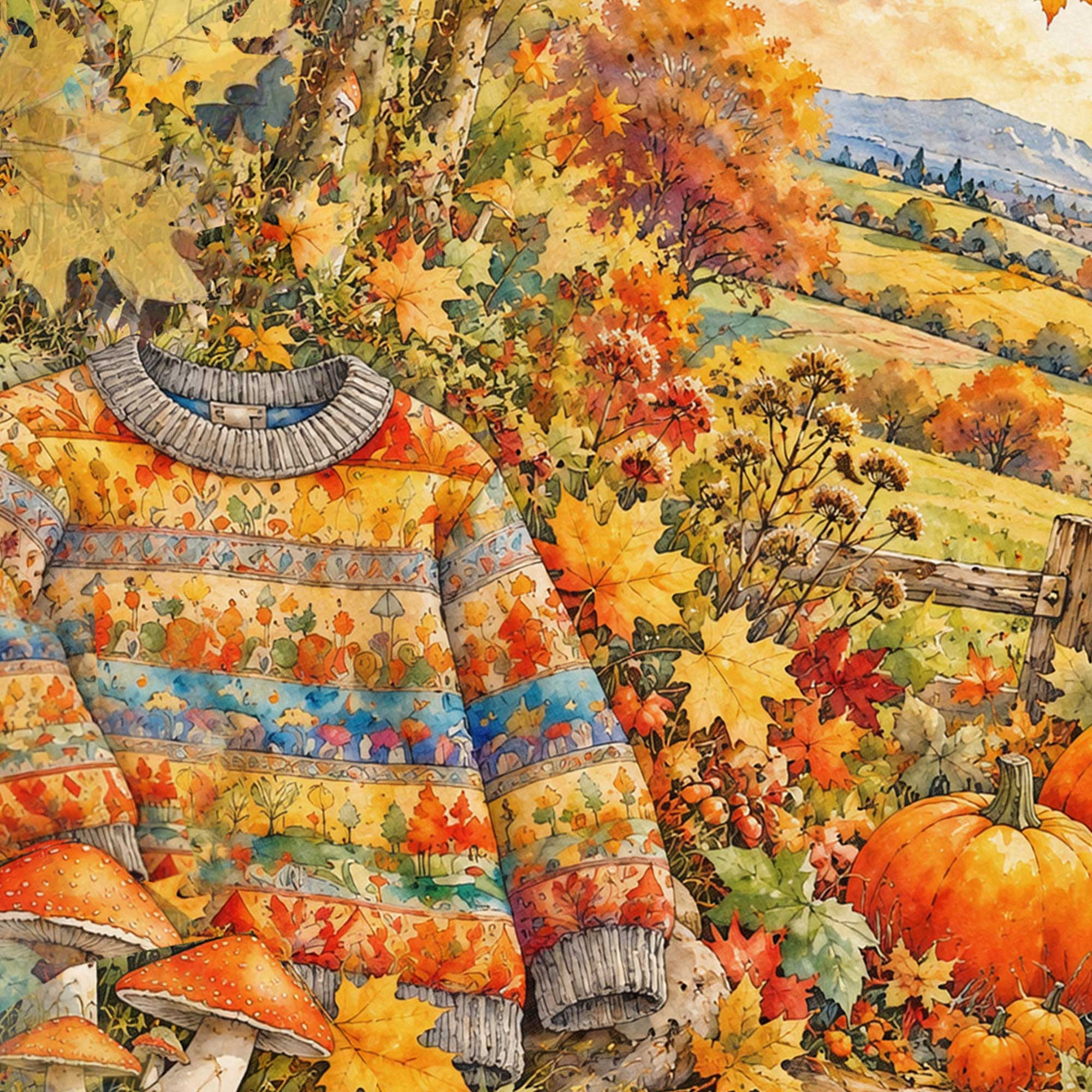 Autumn Inspired Greeting Card - Any Occasion Card - Autumn Birthday