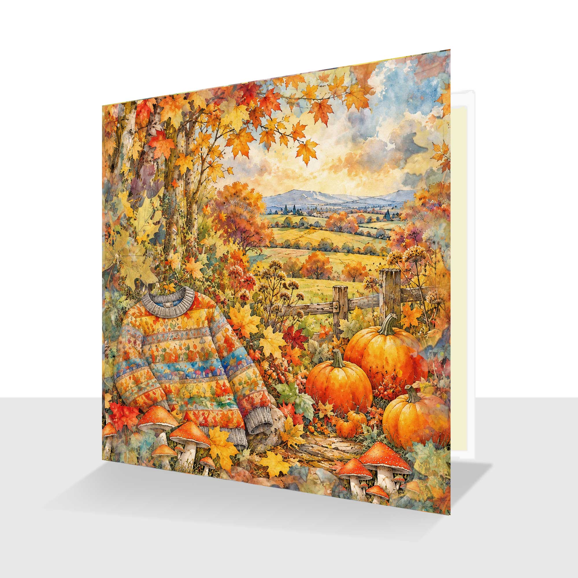 Autumn Inspired Greeting Card - Any Occasion Card - Autumn Birthday