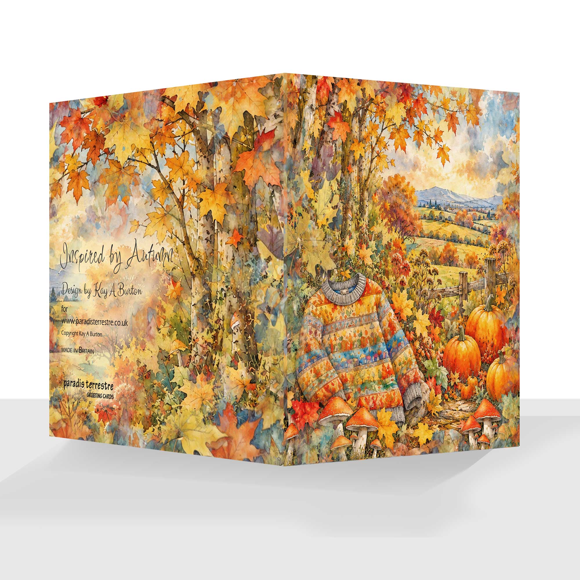 Autumn Inspired Greeting Card - Any Occasion Card - Autumn Birthday