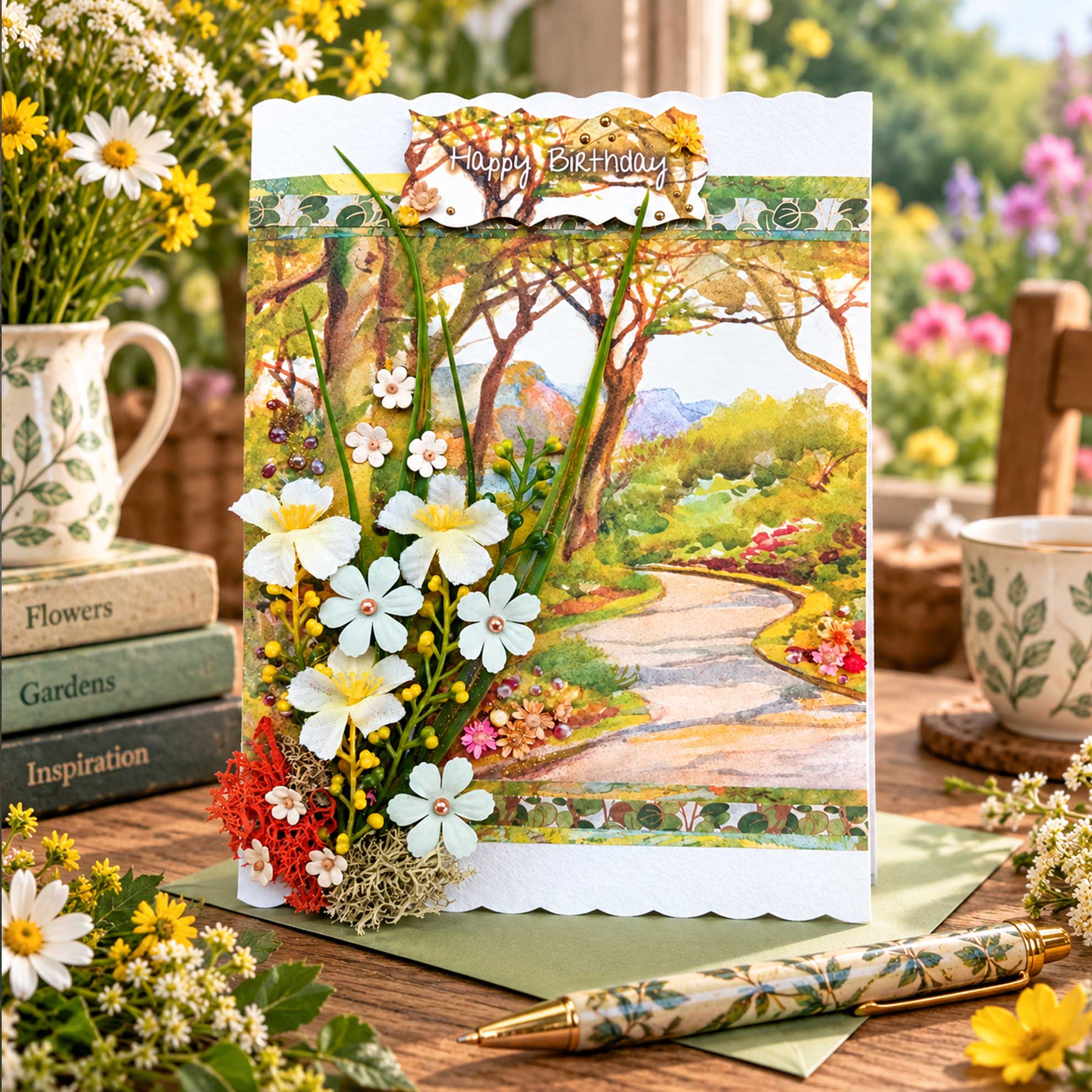 Sea View Boxed Card - Superior A5 Birthday Card Happy Birthday Male or Female