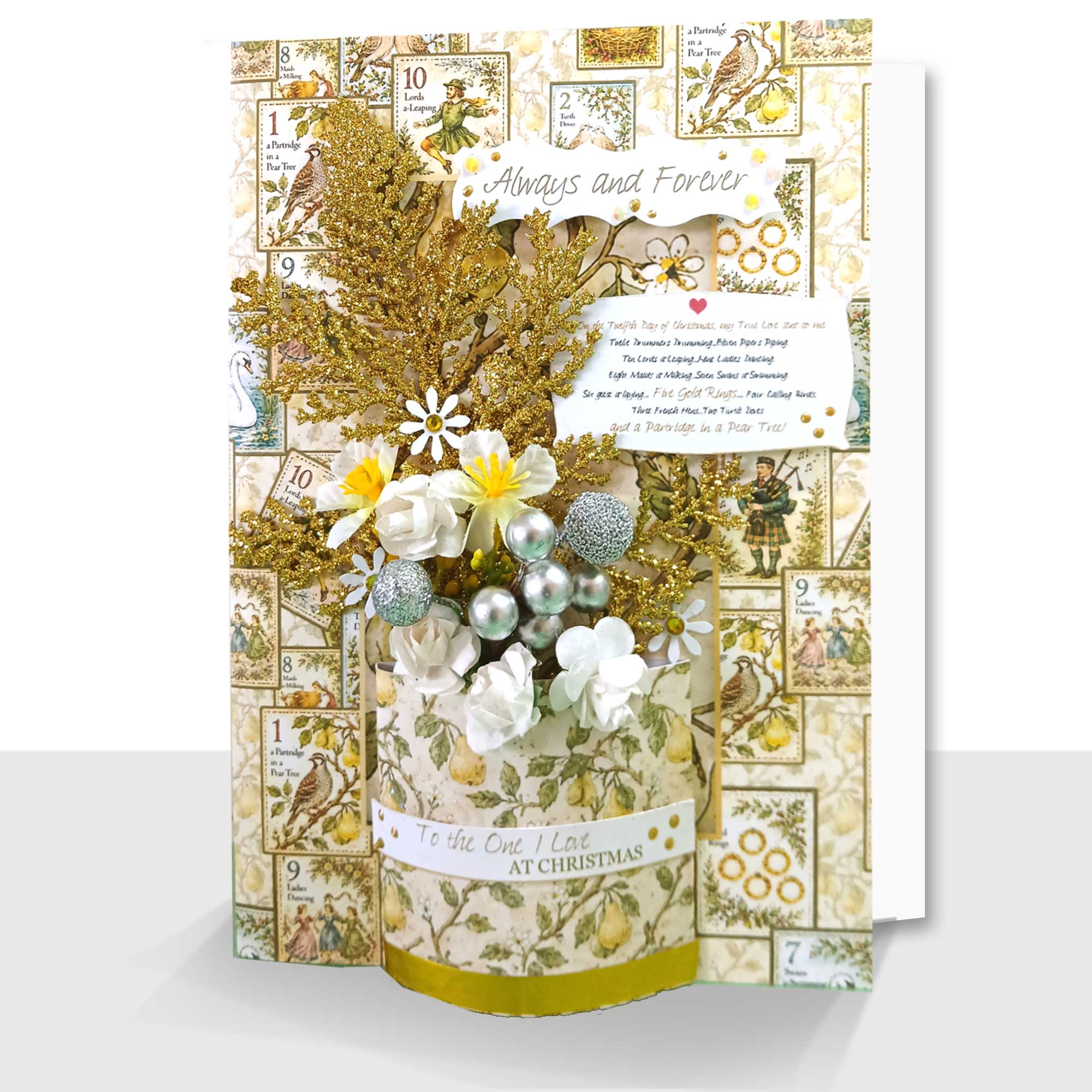 A5 Deluxe Christmas Card : Boxed Always and Forever To the One I love