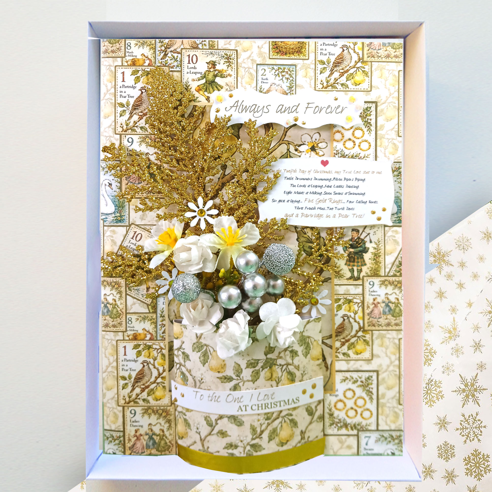 A5 Deluxe Christmas Card : Boxed Always and Forever To the One I love