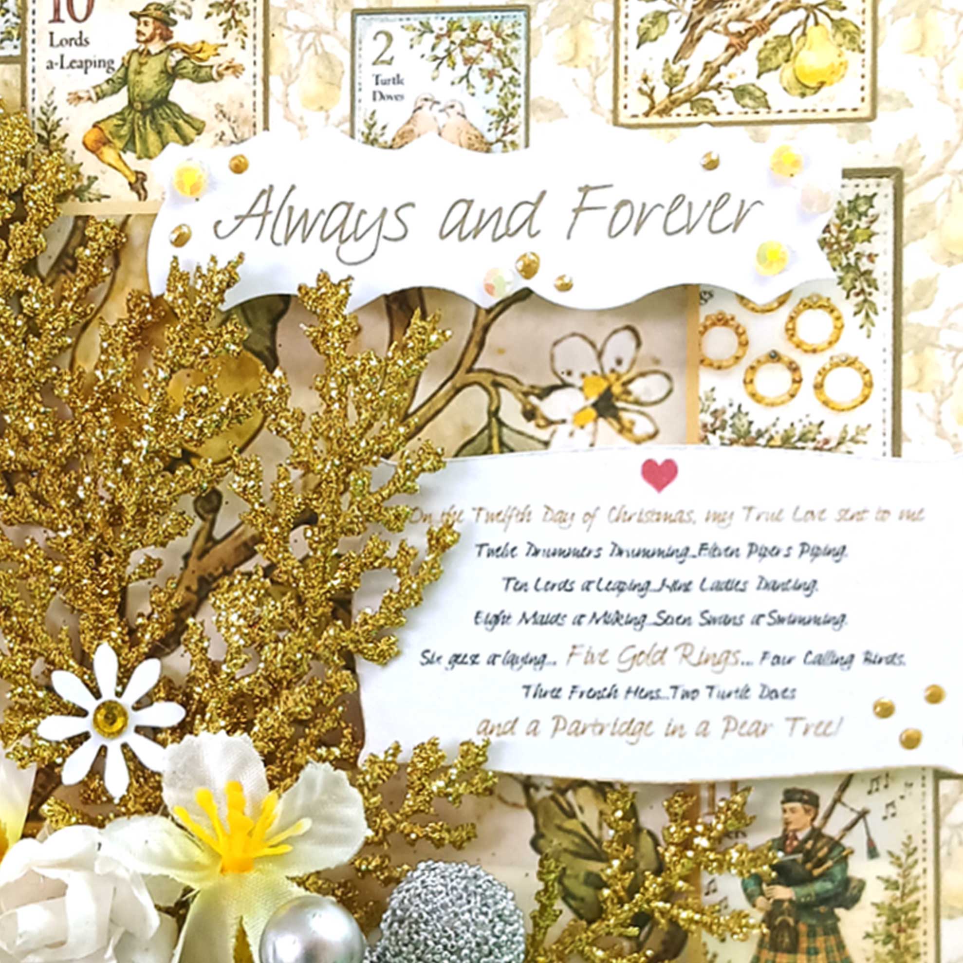 A5 Deluxe Christmas Card : Boxed Always and Forever To the One I love